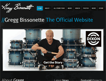 Tablet Screenshot of greggbissonette.com